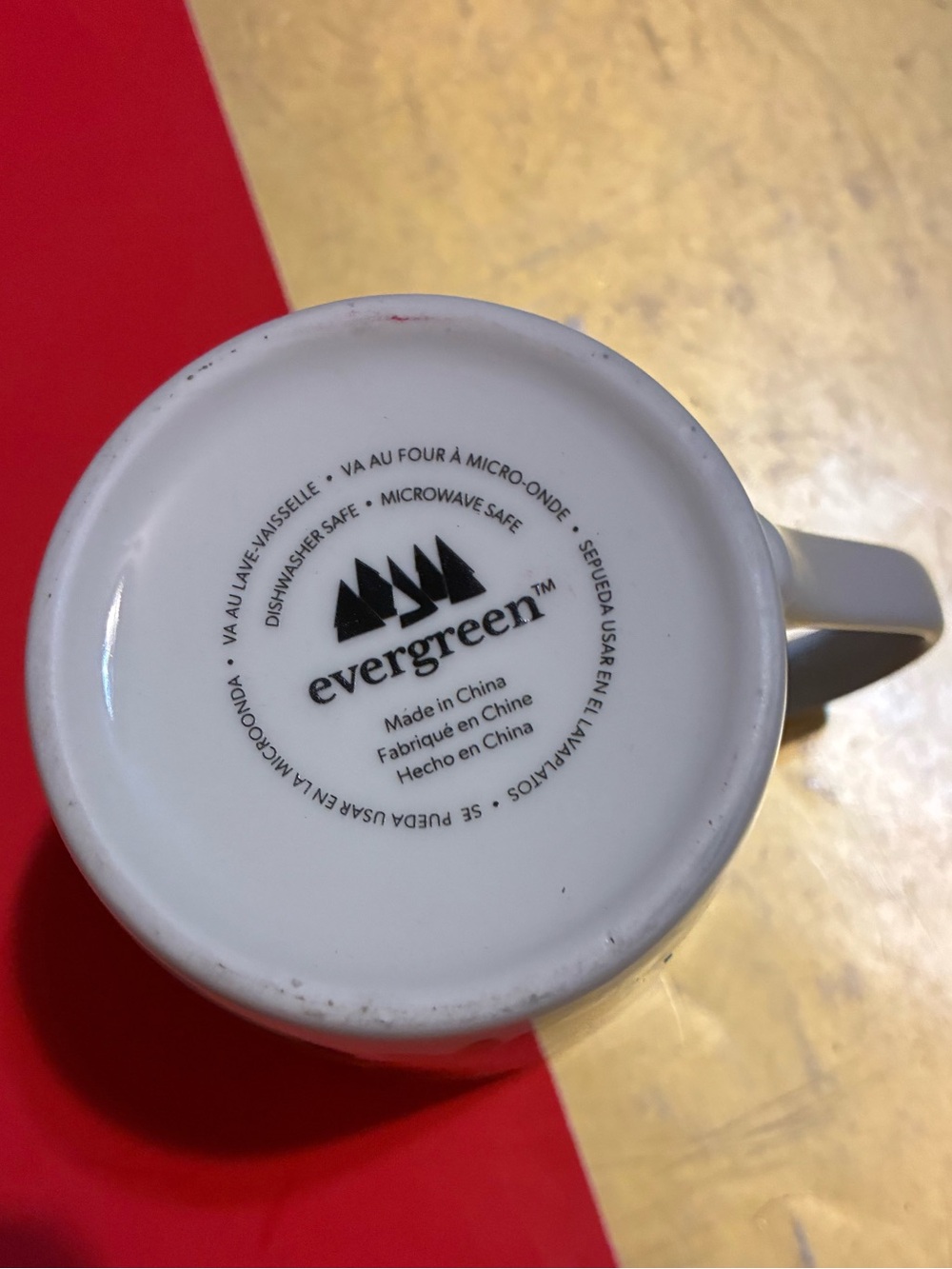 Evergreen White Ceramic Butterfly Art laden Coffee Mug -classic white